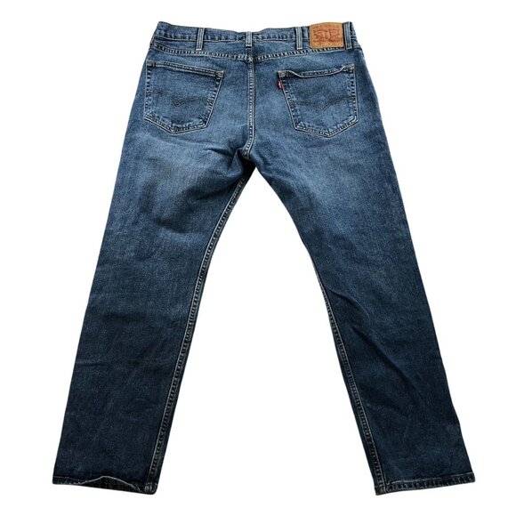 Levi's Mens Jeans Size 38x32 502 Slim Straight Classic Casual Blue Denim Pockets - Picture 2 of 13